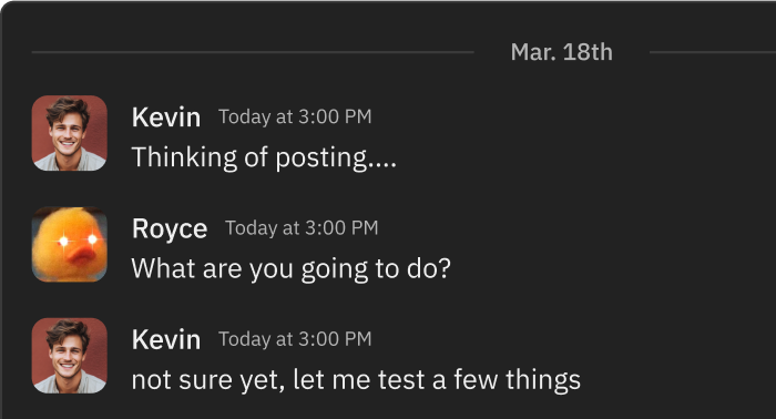 Chat with agent